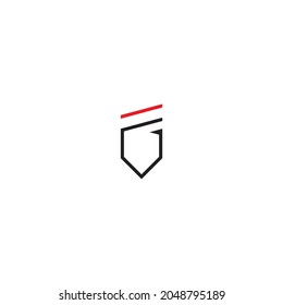 
letter F and G epic simple symbol logo vector