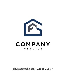 
Letter F and G house icon vector logo template.eps