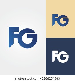 Letter F and G Logo Design Vector