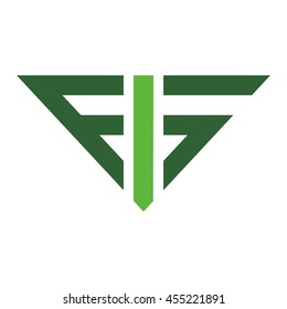 letter f and G logo vector.