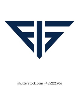 letter f and G logo vector.