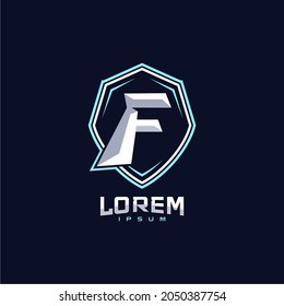 Letter F Gaming Sport Team Logo Design
