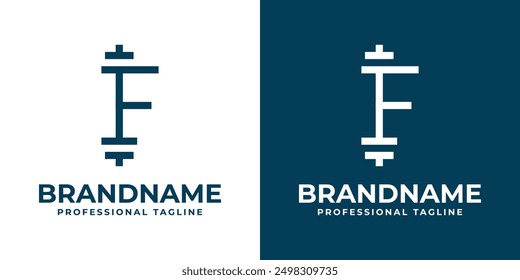 Letter F Gym Logo, Perfect for Fitness and Gym Brands