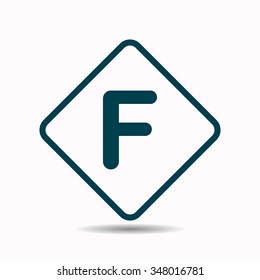 letter f  icon