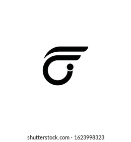 Letter F icon logo design concept.