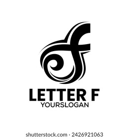 letter f icon logo design 