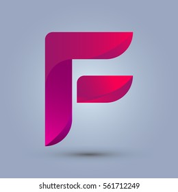 Letter F Icon Logo Template New Stock Vector (Royalty Free) 561712249 ...