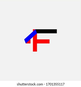 Letter F icon logo vector design template