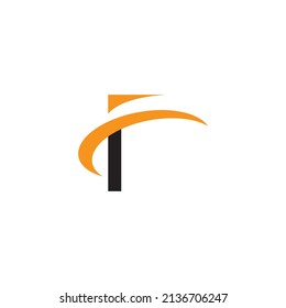 Letter F icon template vector design
