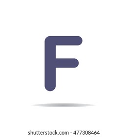 Letter F Icon Vector