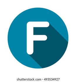 Letter F Icon Vector