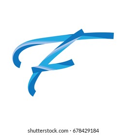 letter F icon vector with straw style. typography