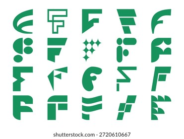 Letter F Initial Logo Collection