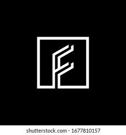 letter F / initial F logo design icon vector template