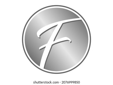 Letra F diseño inicial del logotipo 