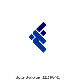 letter F initial logo design vector