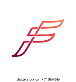 Letter F Initial Logo Template