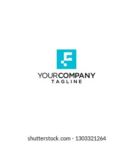 letter F initial logo vector icon