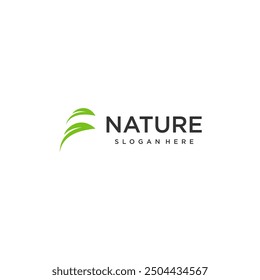 Letra F Plantilla inicial del logotipo de Vector natural. Adecuado para su necesidad de diseño, logotipo, ilustración, animación, etc.
