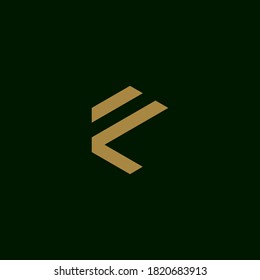 Letter F initial symbol logo design vector template