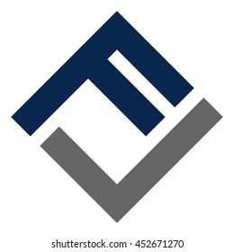 letter F and J logo vector.