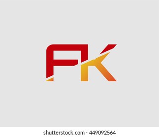 Letter F and K logo
