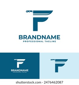 Letter F Knife Logo, for Butcher Shops or Restaurant Branding