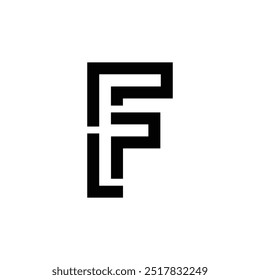 Letter f l p line art creative elegant unique logo logo idea