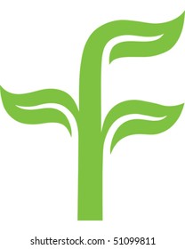 Letter F - Leaf