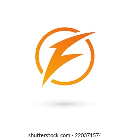 Letter F Lightning Logo Icon