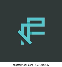 Letter F Line Abstract Creative Modern Business Logo