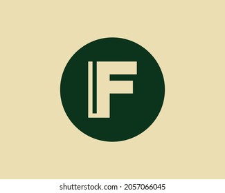 Letter F line art logo design initial concept vector. Letter E in a circle made with lines in line art logo style.