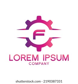 Letter F line logo design.Creative minimal linear monogram symbol. Universal elegant vector sign design. Premium type of business logo. Graphic alphabet symbol for technology identity