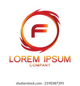 Letter F line logo design.Creative minimal linear monogram symbol. Universal elegant vector sign design. Premium type of business logo. Graphic alphabet symbol for technology identity