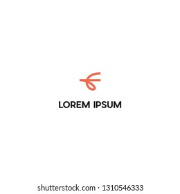 Letter F Line Minimalist Abstract Creative Monogram Business Modern Logo