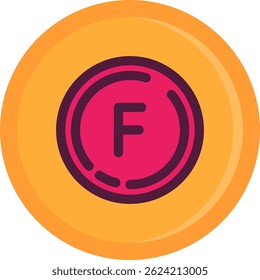 Letter f Line vector Icon Design
