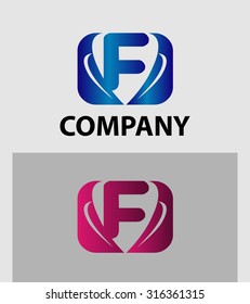 Letter F logo
