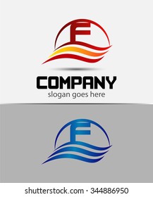 Letter F logo
