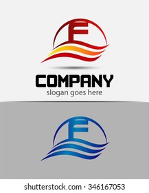 Letter F logo
