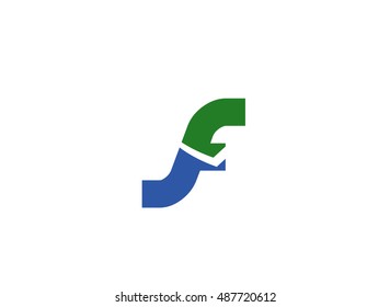 Letter F logo
