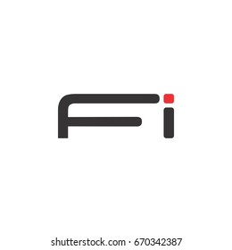 letter f and i  logo