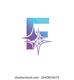 Letter F logo, F logo, AI logo set, modern and minimal design, tech-inspired, colorful icons and symbols, suitable for artificial intelligence, innovation, branding, startups, and digital identity.