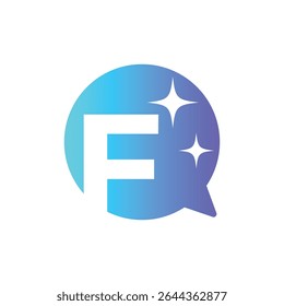 Letter F logo, F logo, AI logo set, modern and minimal design, tech-inspired, colorful icons and symbols, suitable for artificial intelligence, innovation, branding, startups, and digital identity.