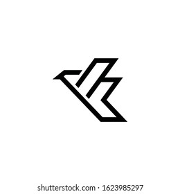 The letter F logo becomes a bird shape.