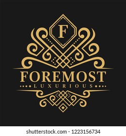 Letter F Logo - Classic Luxurious Style Logo Template