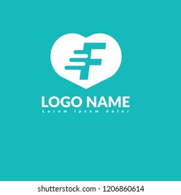 letter F logo concept