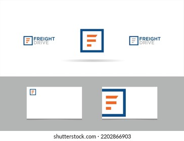 Letter f logo, Creation logo design for Transport logistic or Express delivery company, Vector logo template for logistics and delivery company.