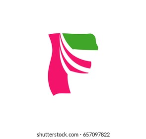 Letter F logo. Creative concept icon
