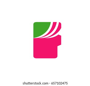Letter F logo. Creative concept icon
