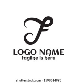 Letter F logo. Creative design